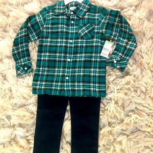 NWT toughskins boys 2pc outfit